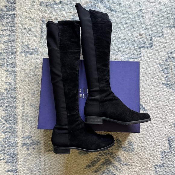 Stuart Weitzman Black Over the Knee Boots - Picture 1 of 6